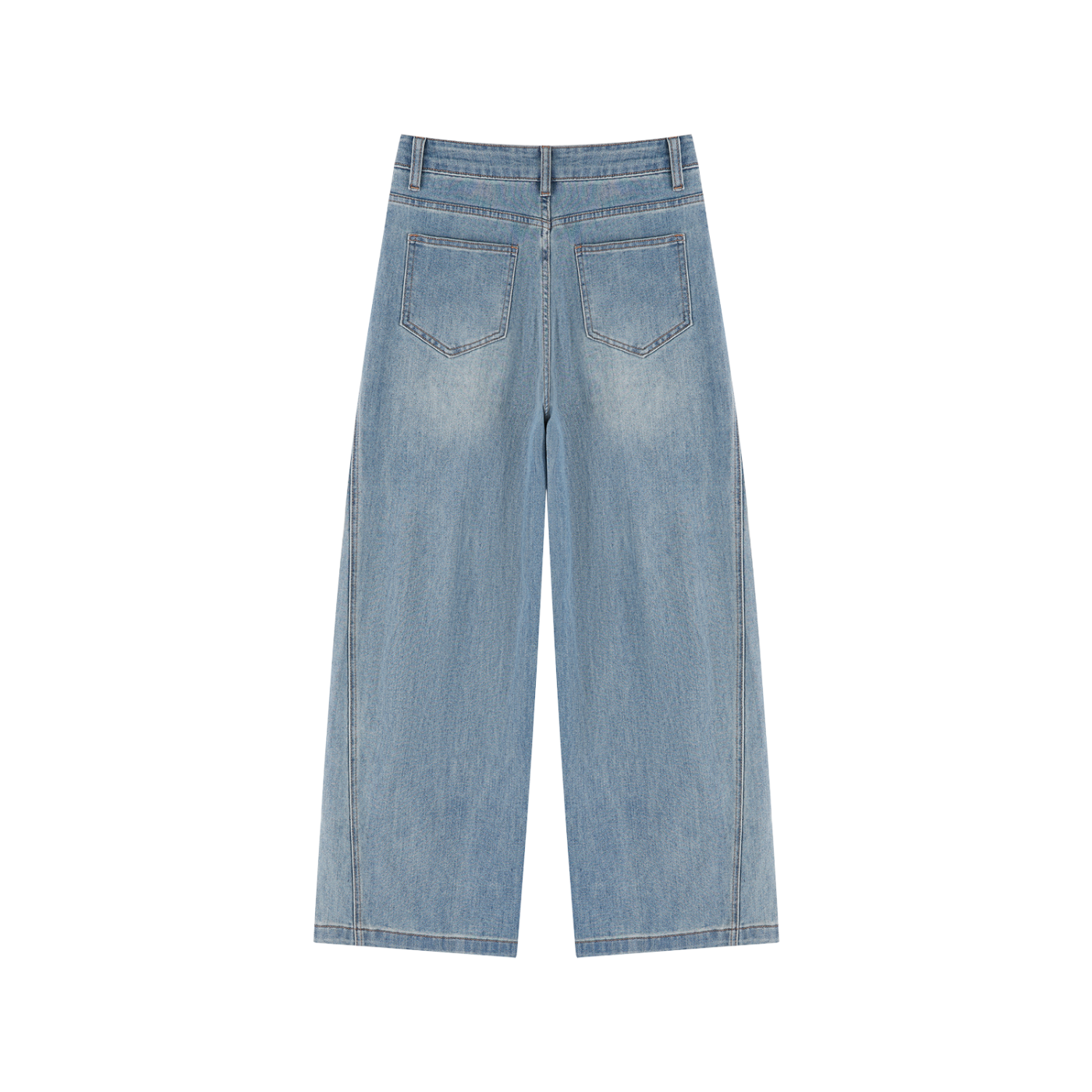 Vintage Wash High Rise Wide Leg Jeans