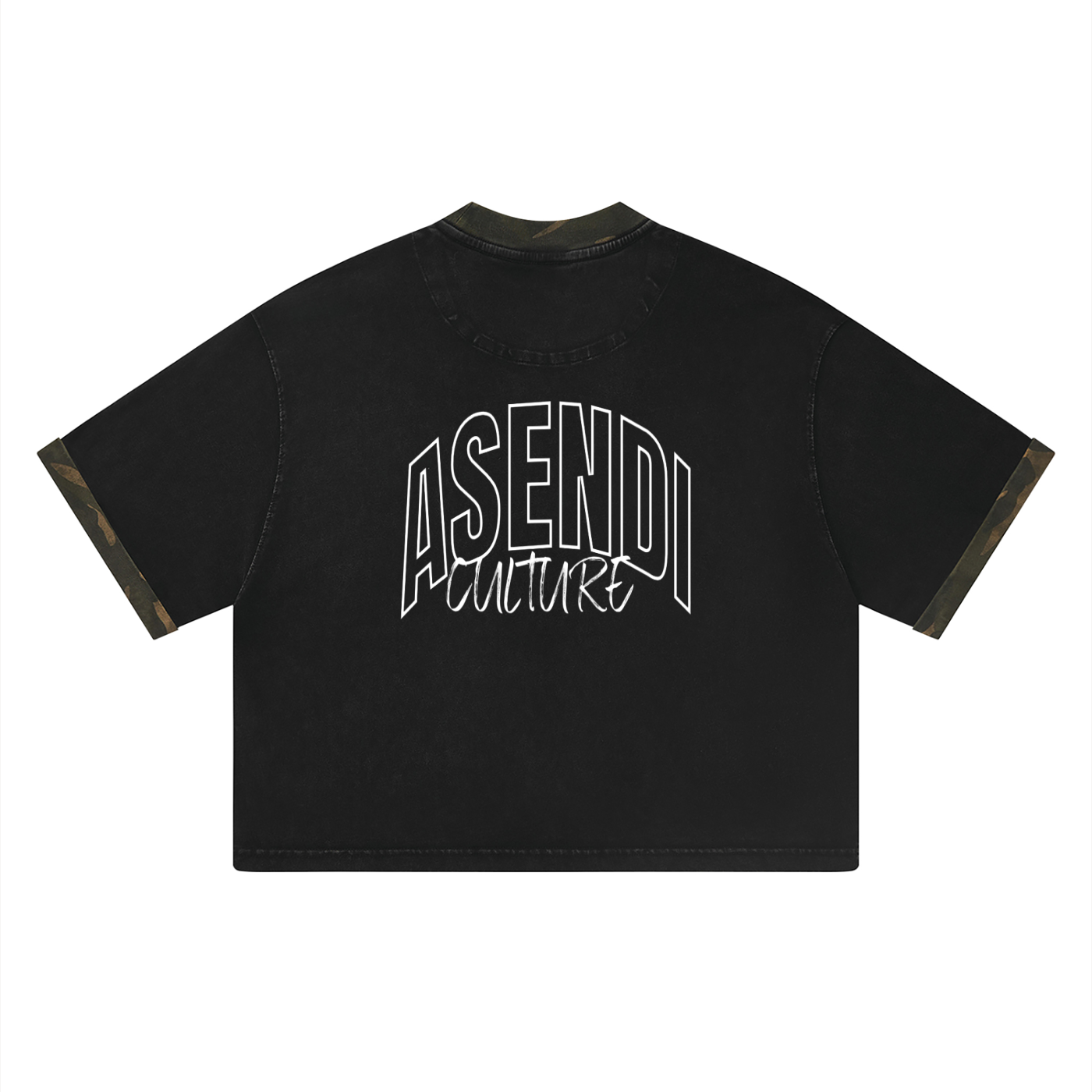 Mineral Washed Boxy Panel T-Shirt