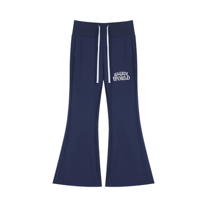 Drawstring Flared Leg Pants