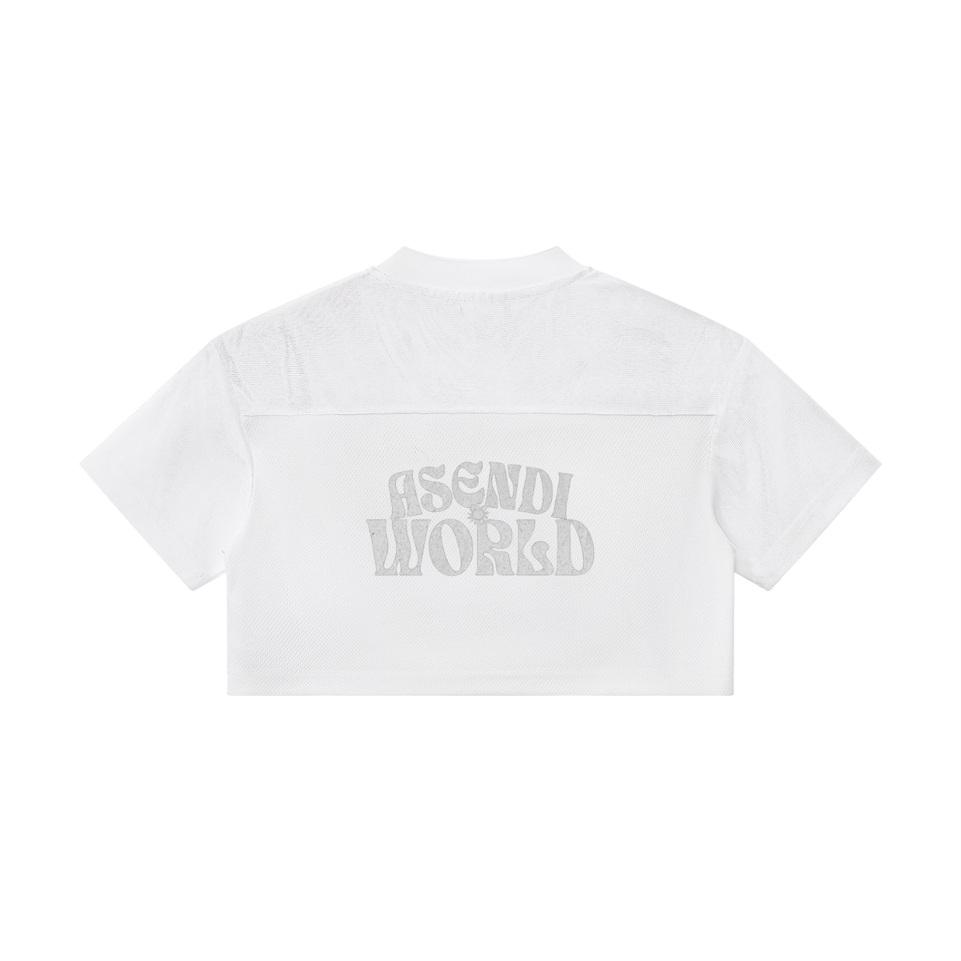 Cropped Paneled V-Neck Jersey