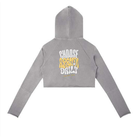 Women's Vintage Washed Raw Edge Hoodie