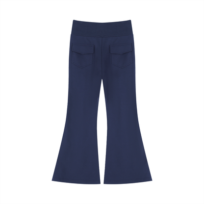 Drawstring Flared Leg Pants
