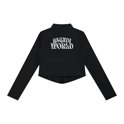 Slim Fit Full-Zip Yoga Jacket