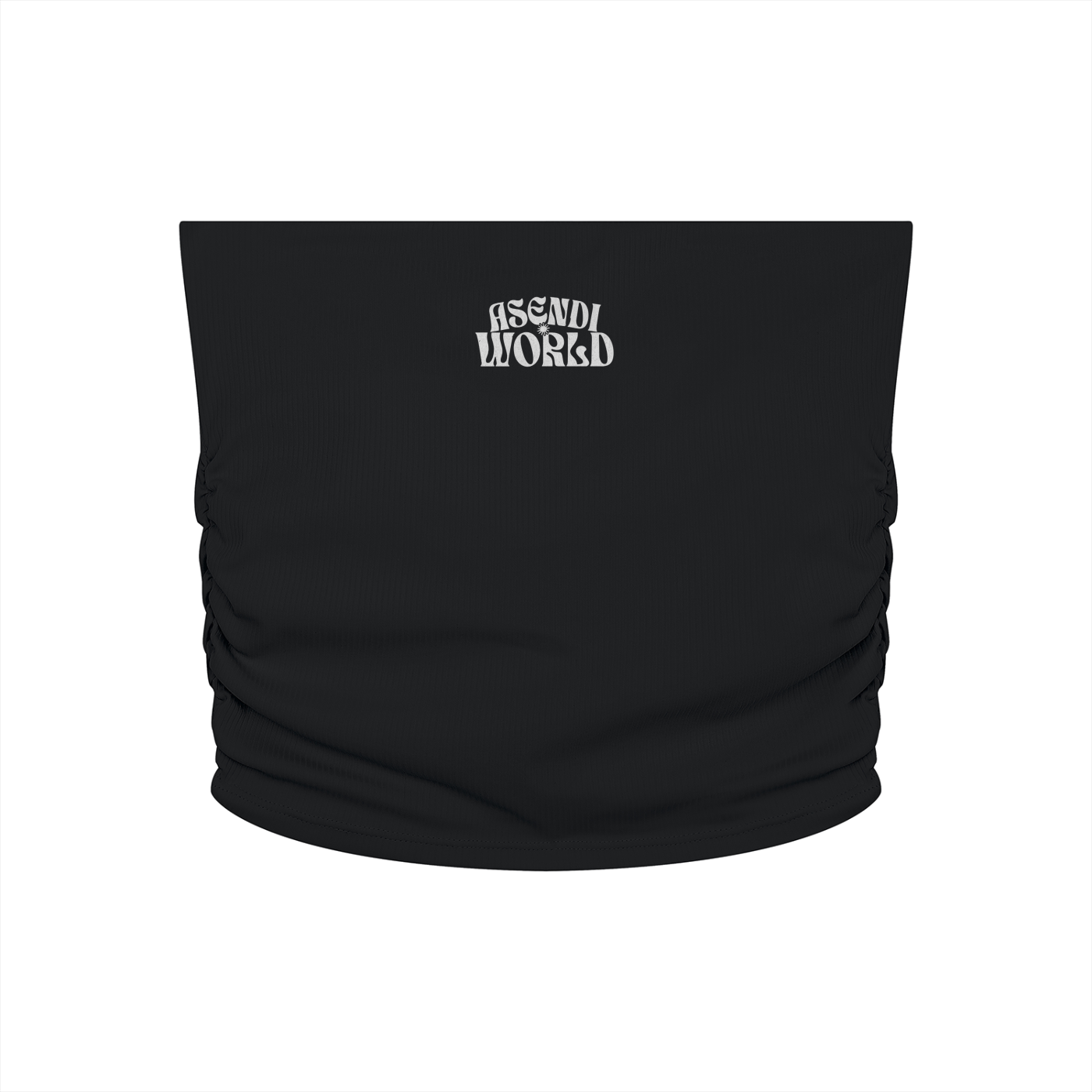 Ruched Cropped Yoga Tube Top