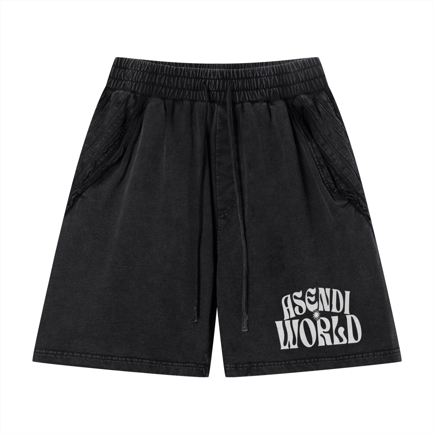 Vintage Wash Raw Edge Shorts
