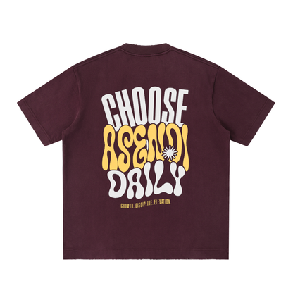 Heavyweight Vintage Washed Frayed T-Shirt