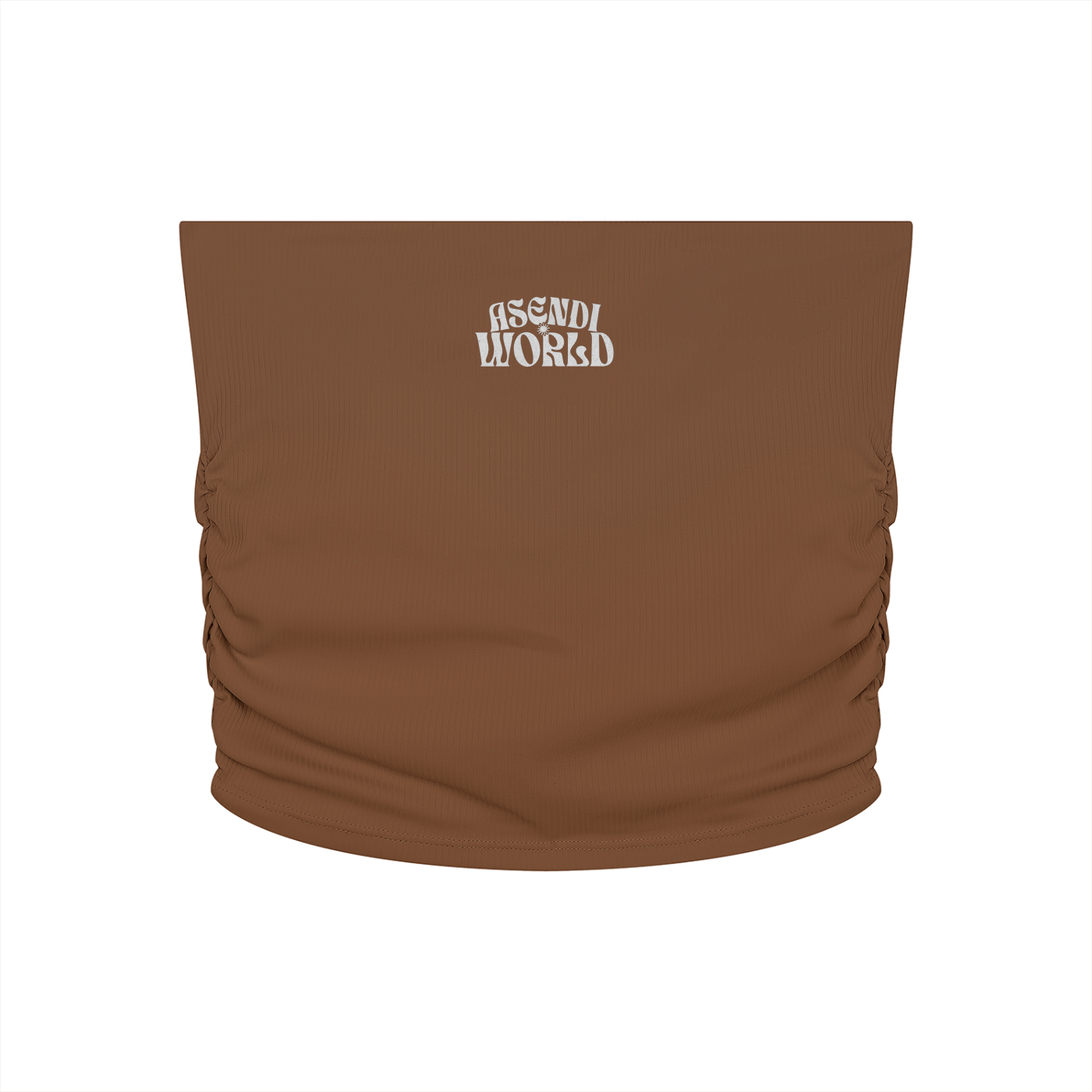 Ruched Cropped Yoga Tube Top