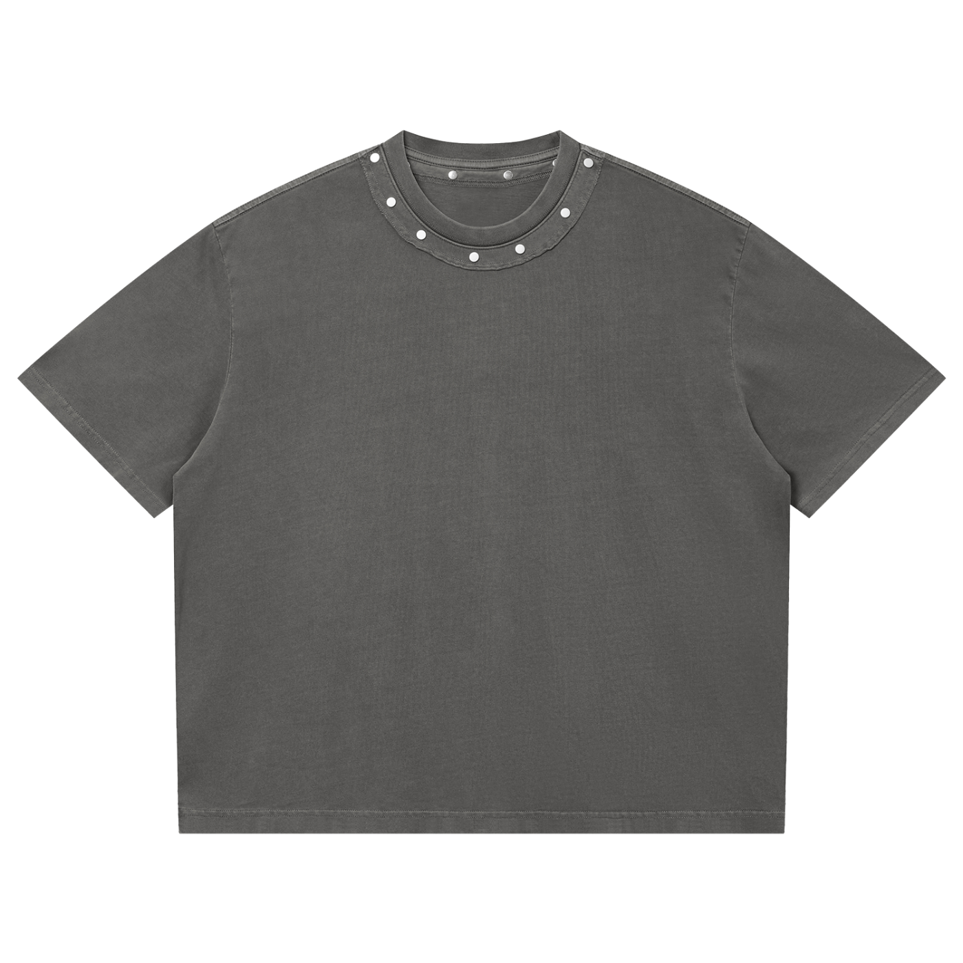Washed Boxy Studded T-Shirt