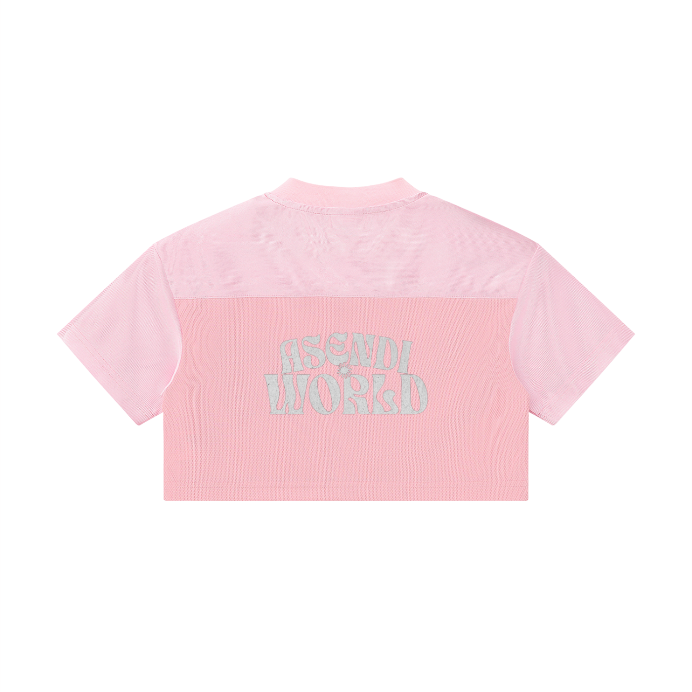 Cropped Paneled V-Neck Jersey