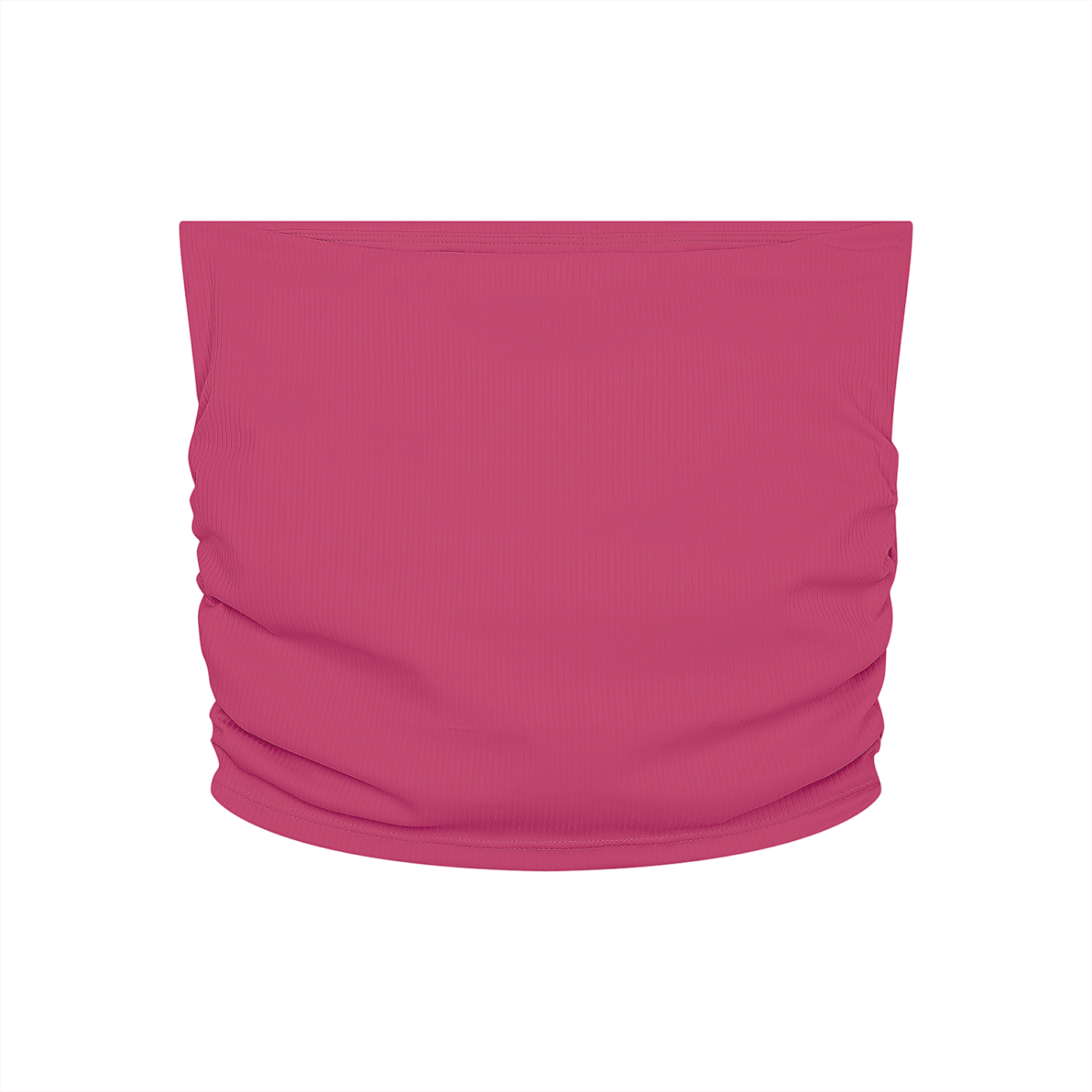 Ruched Cropped Yoga Tube Top