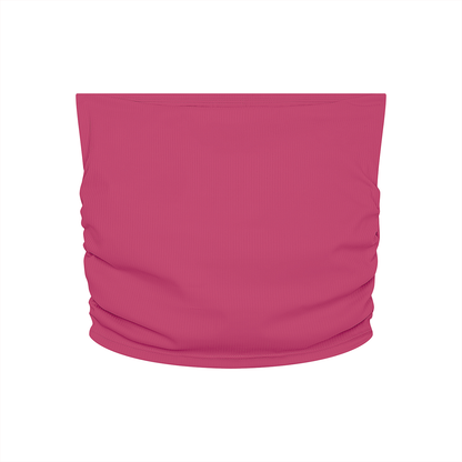 Ruched Cropped Yoga Tube Top