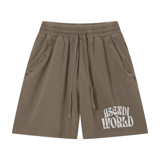 Vintage Wash Raw Edge Shorts