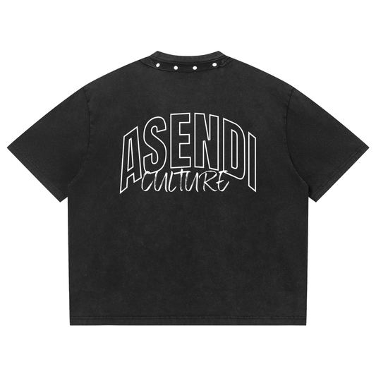 Washed Boxy Studded T-Shirt