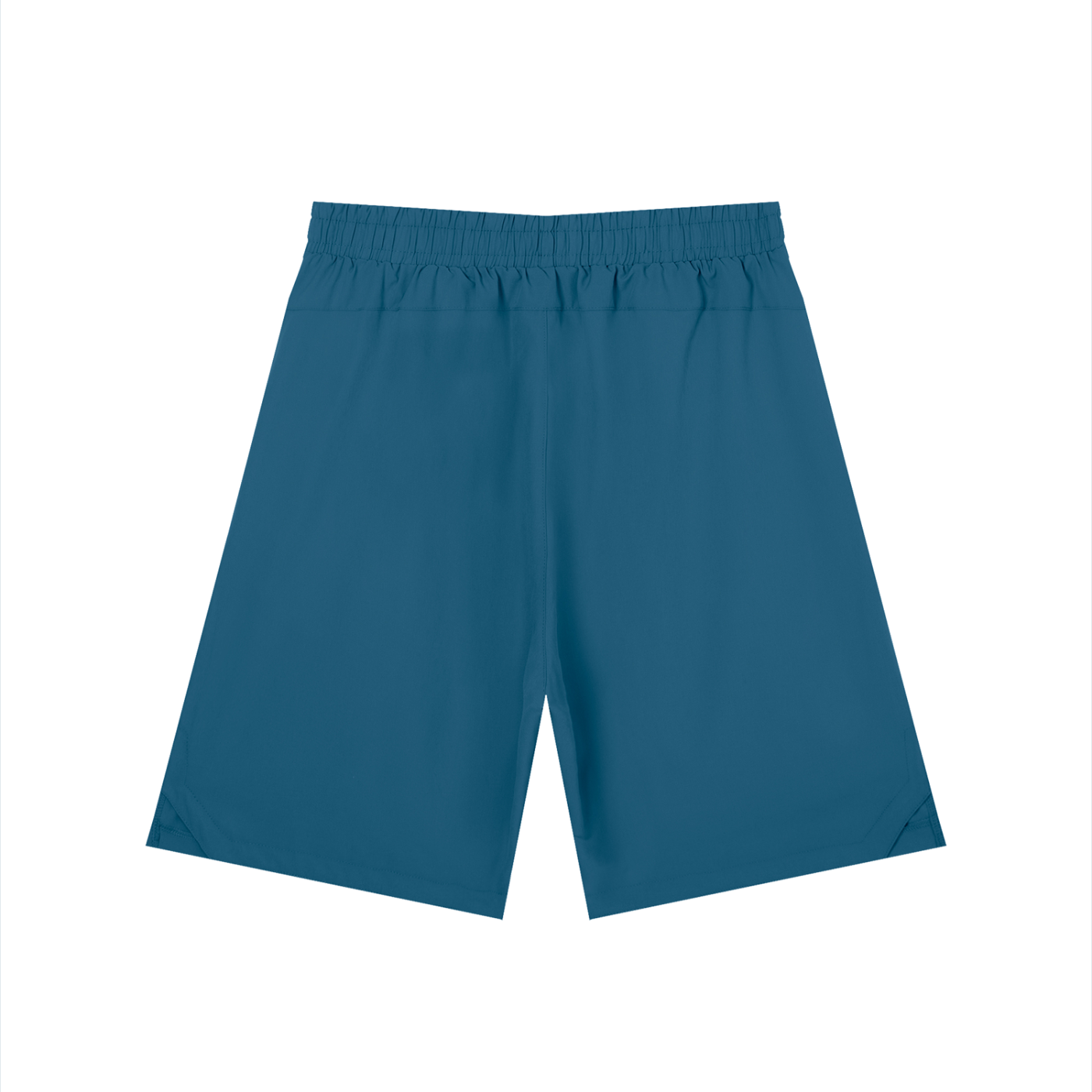 Solid Elastic Waist Shorts