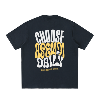 Heavyweight Vintage Washed Frayed T-Shirt