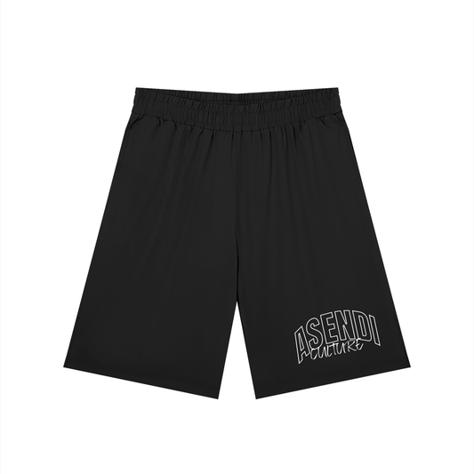 Solid Elastic Waist Shorts