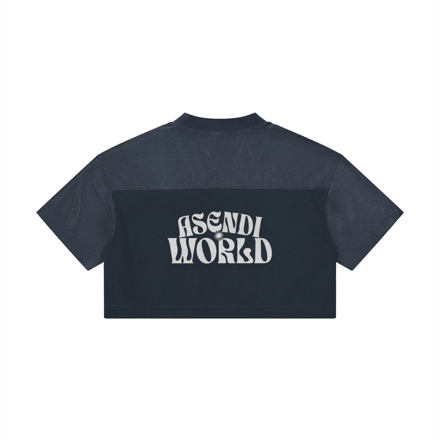 Cropped Paneled V-Neck Jersey