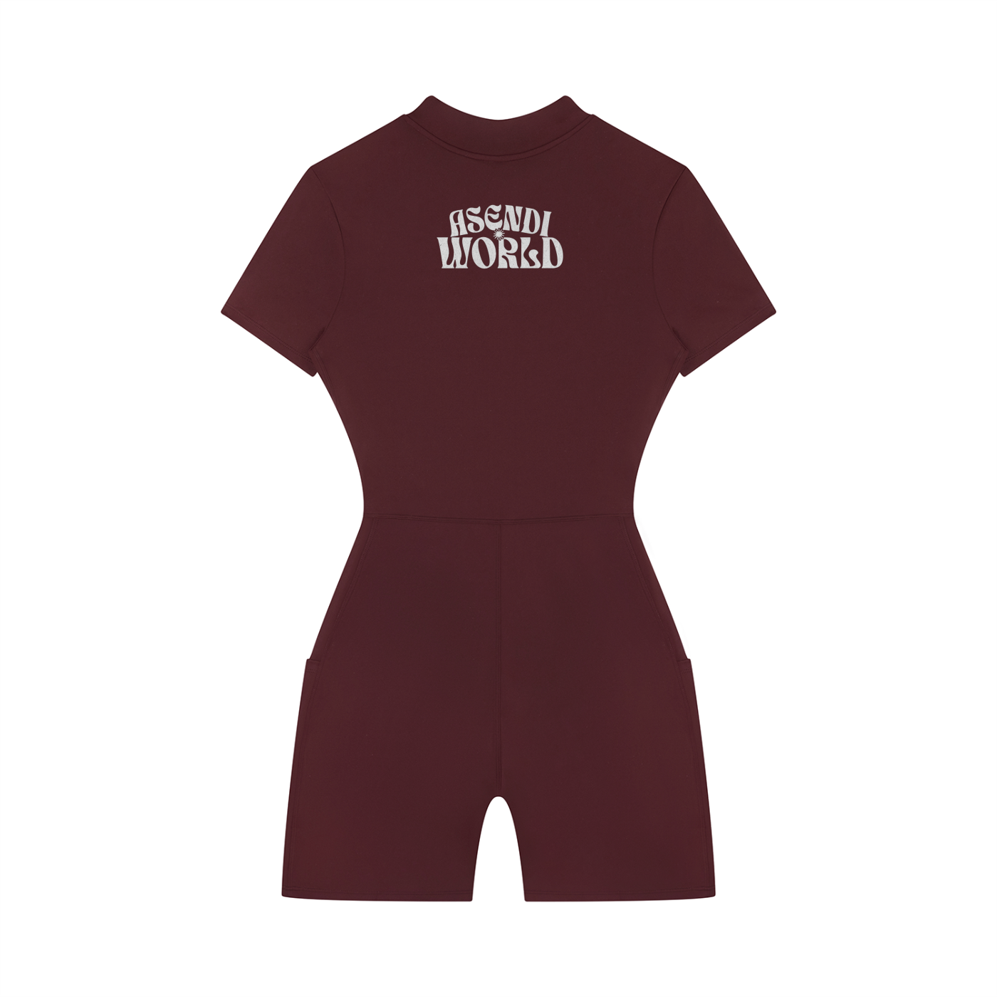 Women's Quarter-Zip Short Sleeve Romper