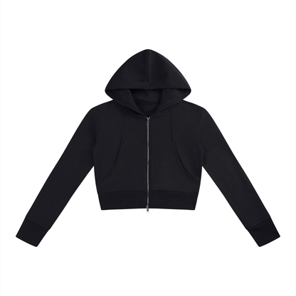 Women’s Slim Crop Full Zip Hoodie