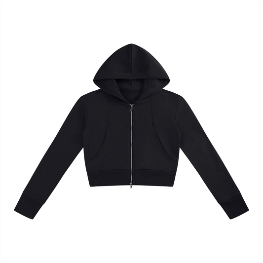 Women’s Slim Crop Full Zip Hoodie