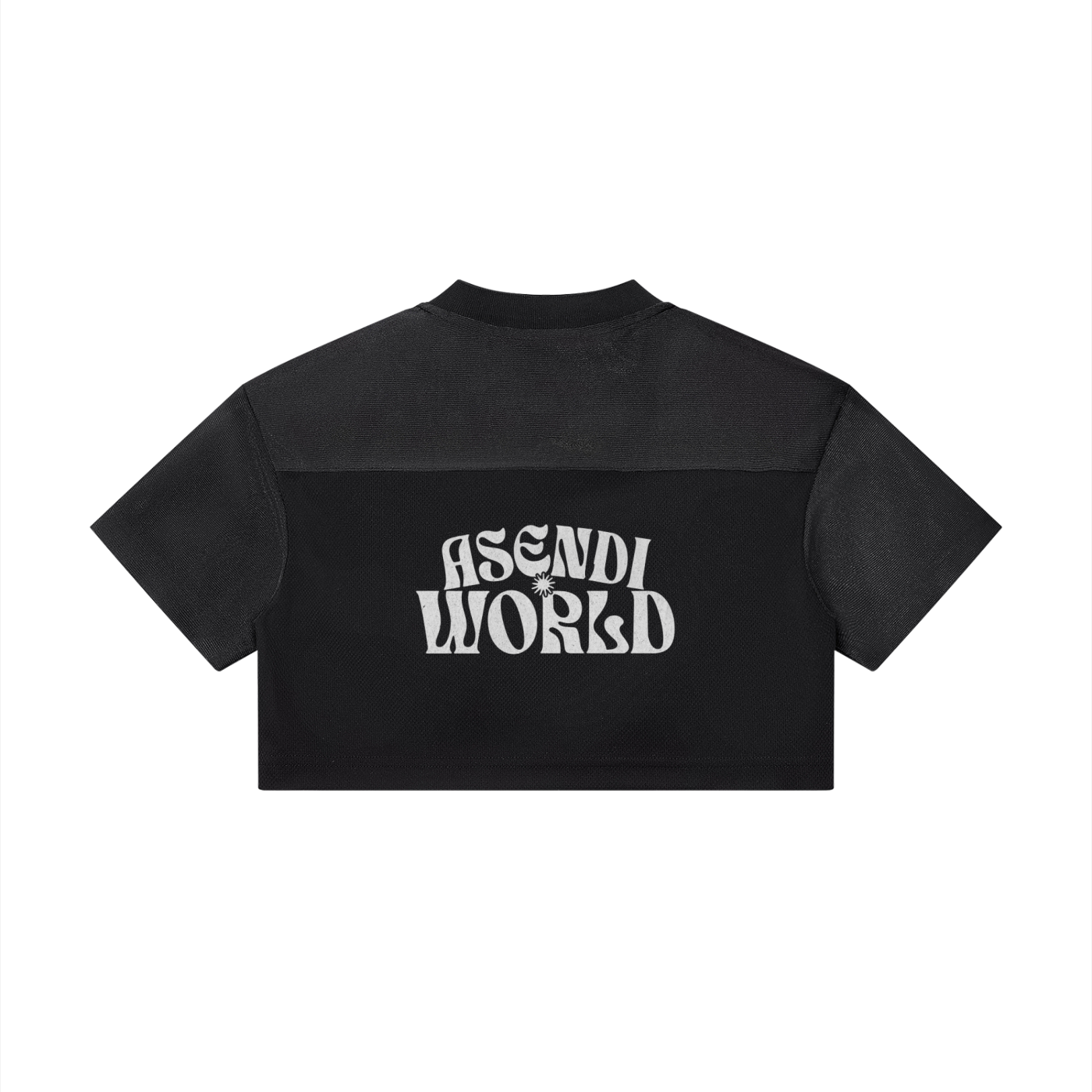 Cropped Paneled V-Neck Jersey