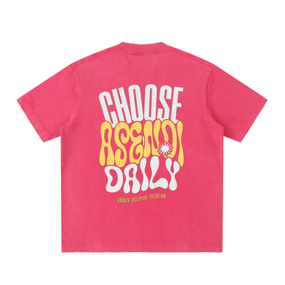 Heavyweight Vintage Washed Frayed T-Shirt