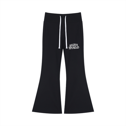 Drawstring Flared Leg Pants