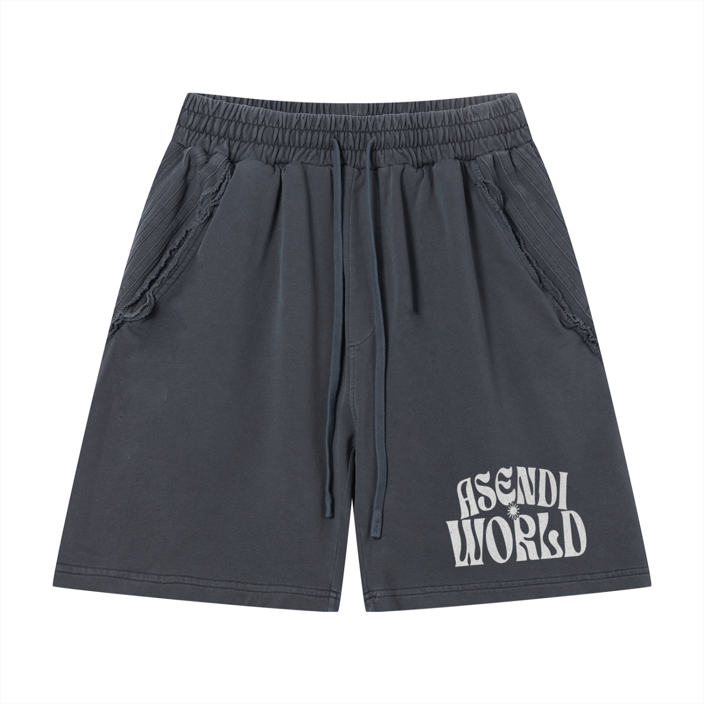 Vintage Wash Raw Edge Shorts