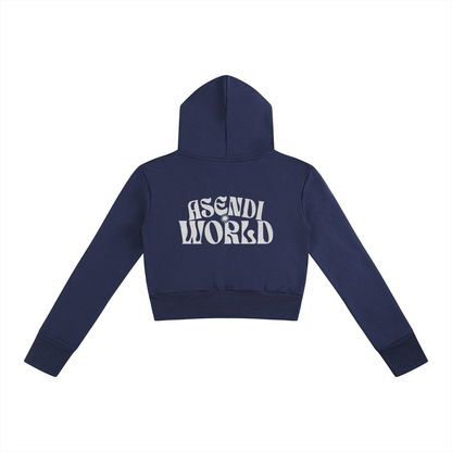 Women’s Slim Crop Full Zip Hoodie
