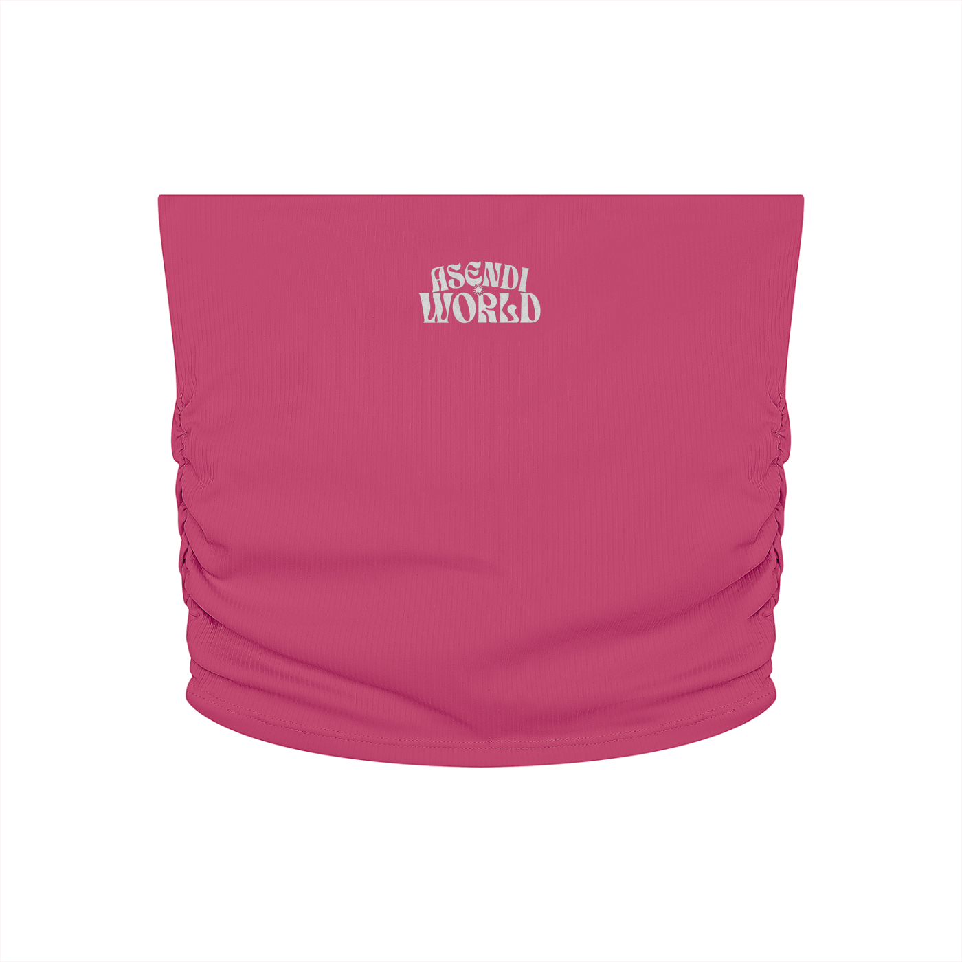 Ruched Cropped Yoga Tube Top