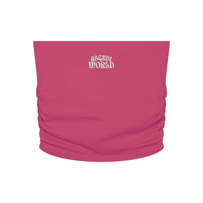 Ruched Cropped Yoga Tube Top