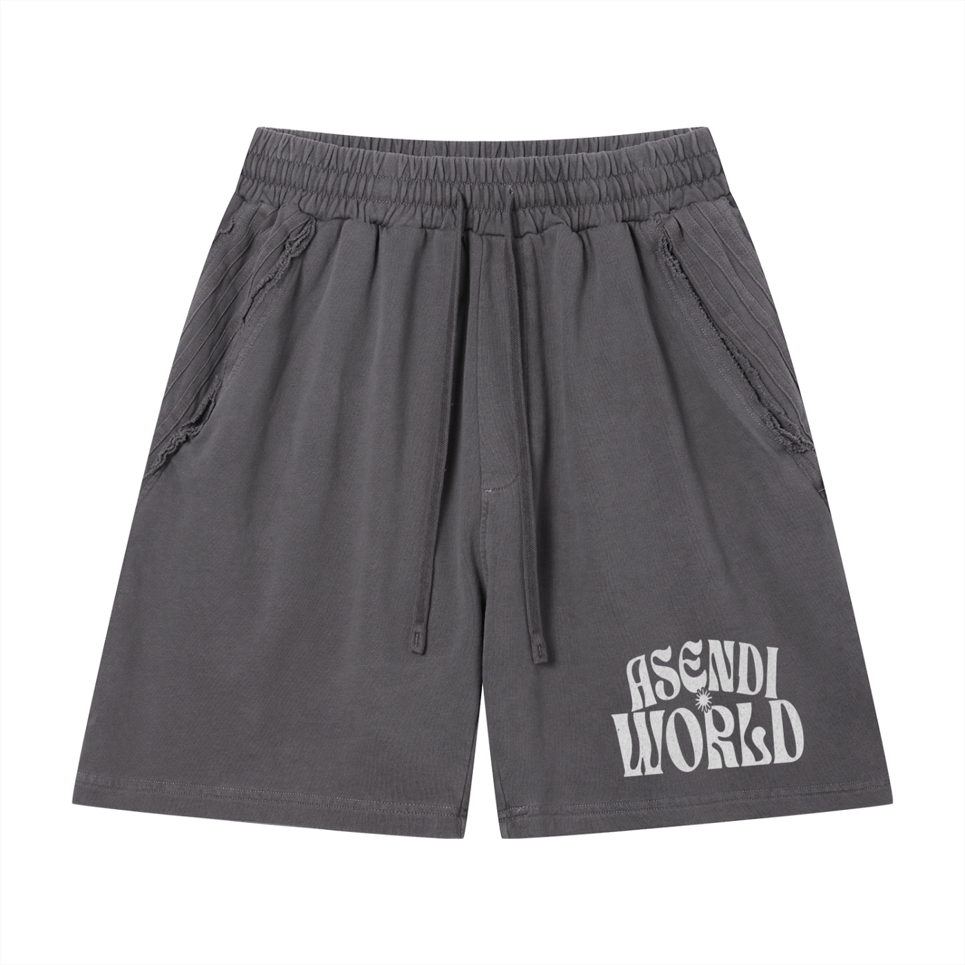 Vintage Wash Raw Edge Shorts
