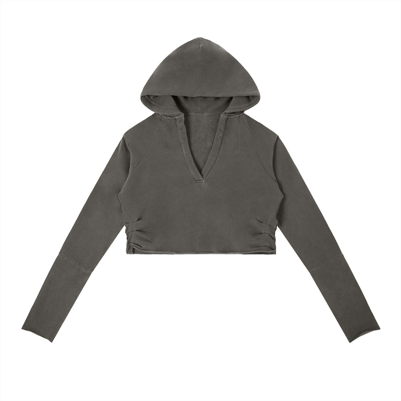 Women's Vintage Washed Raw Edge Hoodie