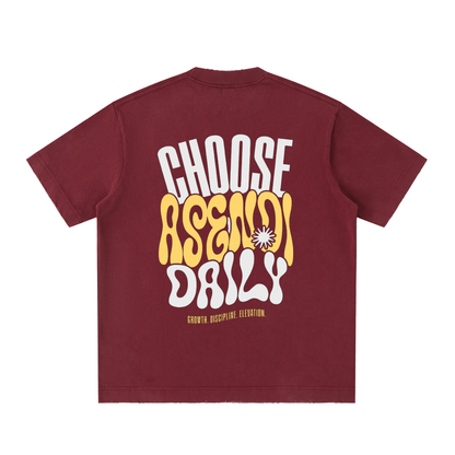 Heavyweight Vintage Washed Frayed T-Shirt