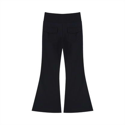 Drawstring Flared Leg Pants