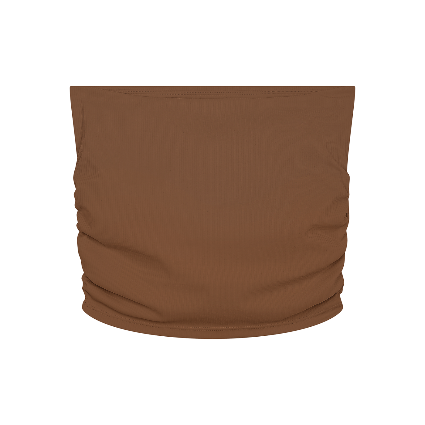 Ruched Cropped Yoga Tube Top
