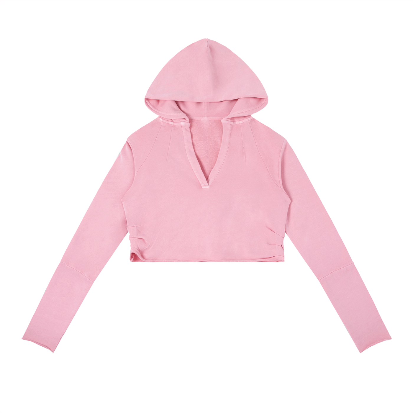 Women's Vintage Washed Raw Edge Hoodie