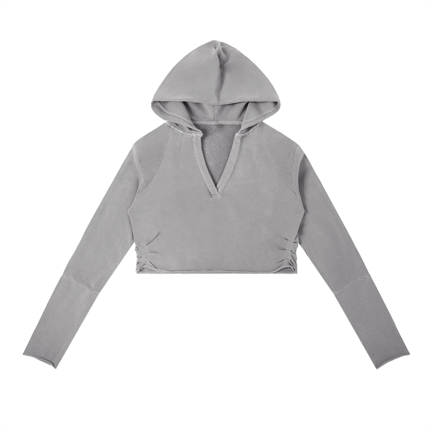 Women's Vintage Washed Raw Edge Hoodie