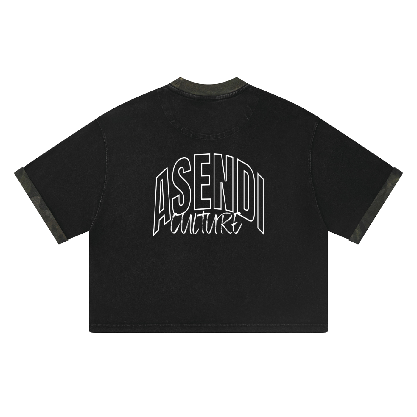 Mineral Washed Boxy Panel T-Shirt