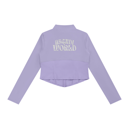 Slim Fit Full-Zip Yoga Jacket
