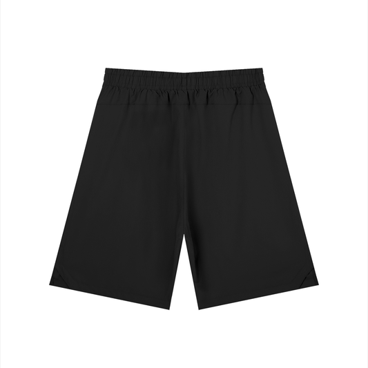 Solid Elastic Waist Shorts