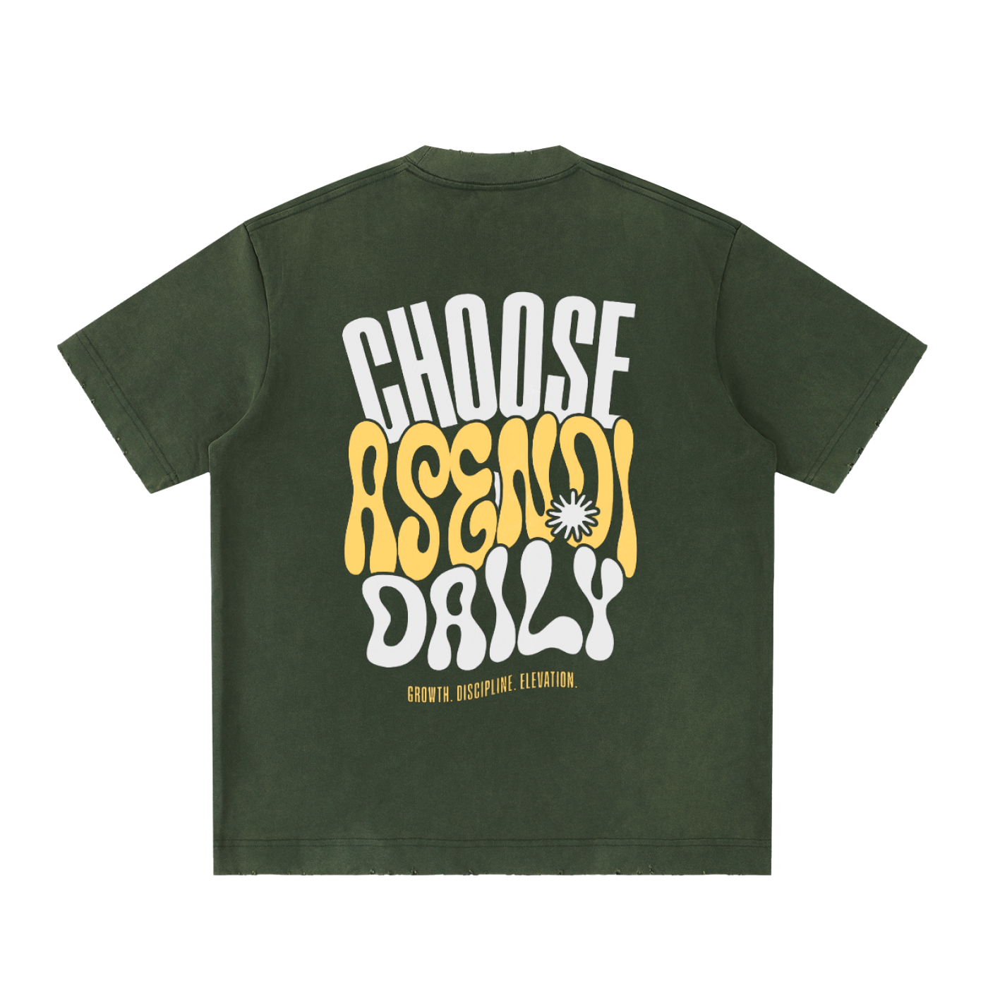 Heavyweight Vintage Washed Frayed T-Shirt