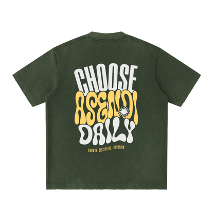 Heavyweight Vintage Washed Frayed T-Shirt