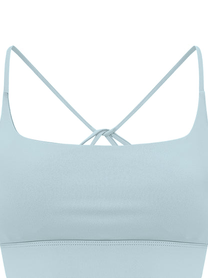 Strappy Criss Cross Yoga Sports Bra
