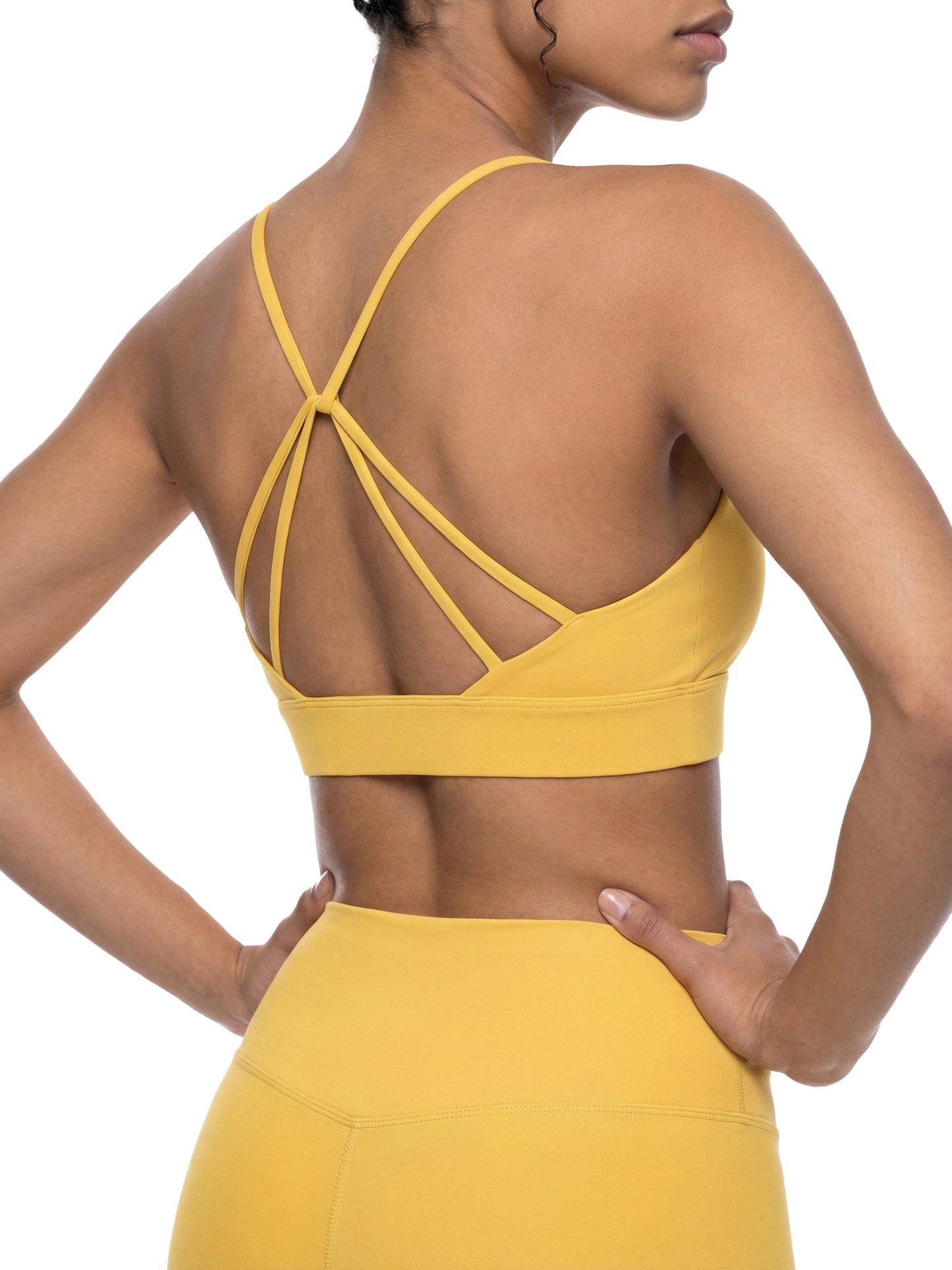 Strappy Criss Cross Yoga Sports Bra