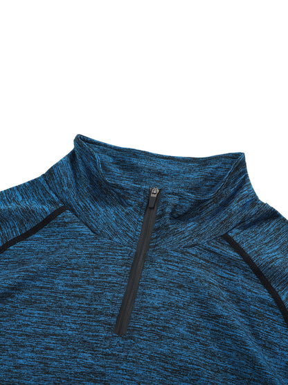 Men's Quarter-Zip Performance Long Sleeve T-Shirt