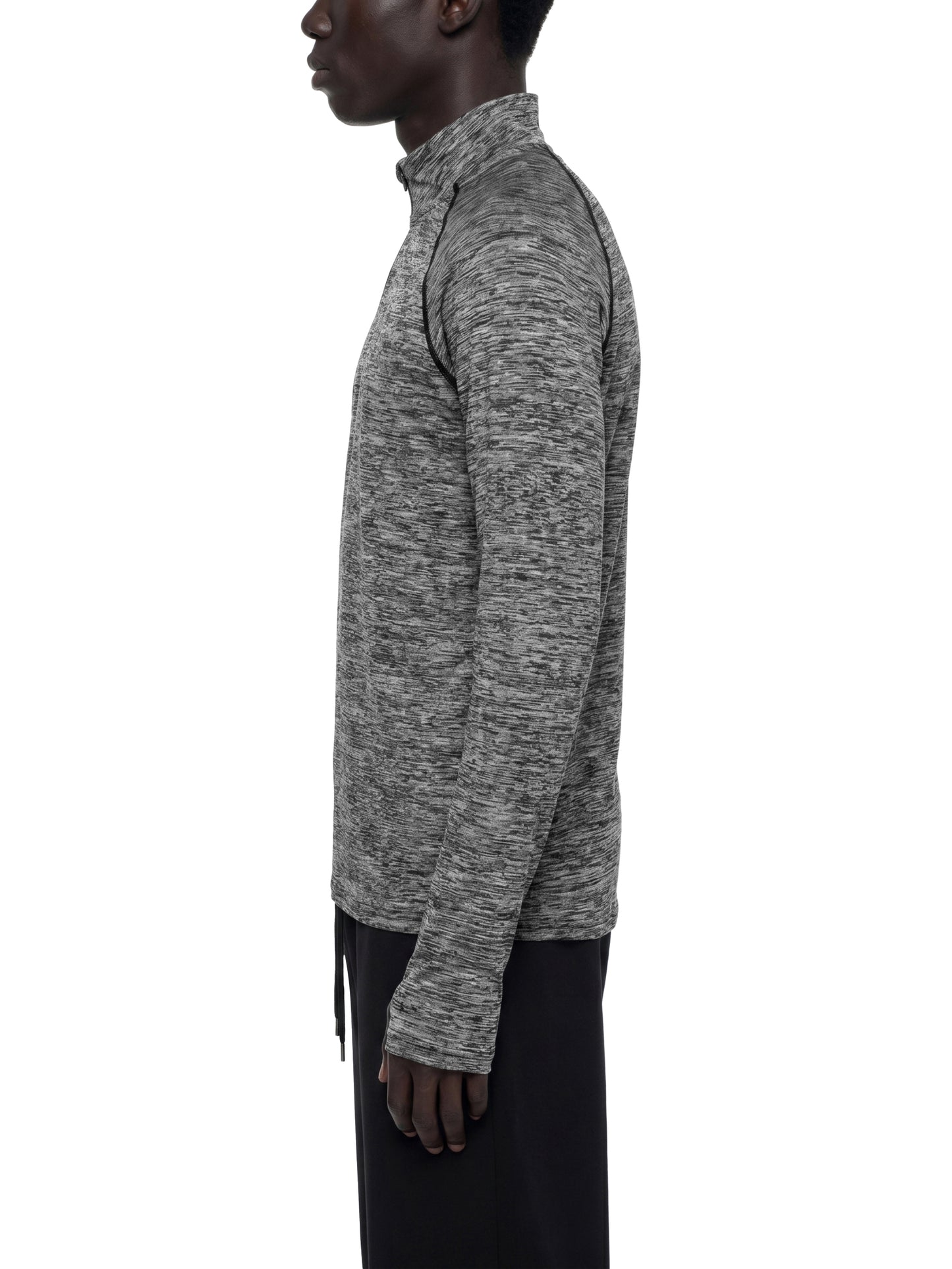 Men's Quarter-Zip Performance Long Sleeve T-Shirt