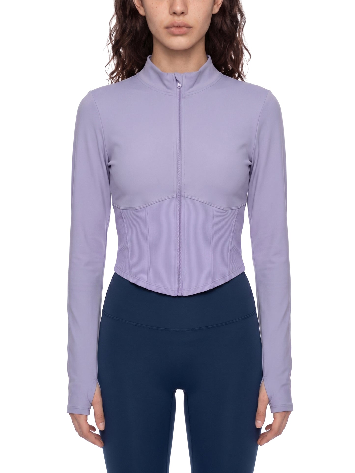 Slim Fit Full-Zip Yoga Jacket