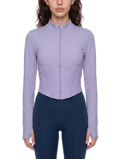 Slim Fit Full-Zip Yoga Jacket
