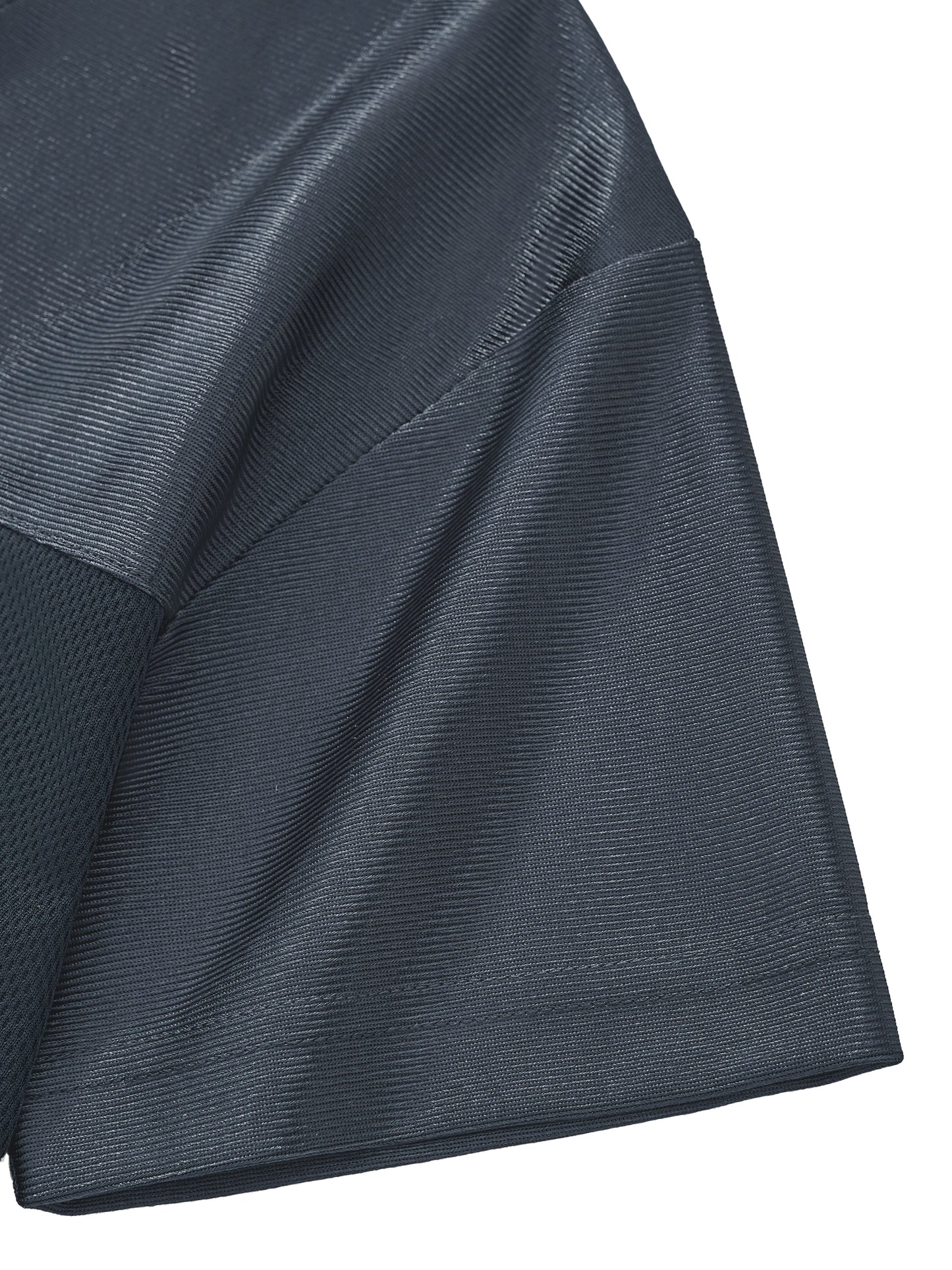 Cropped Paneled V-Neck Jersey